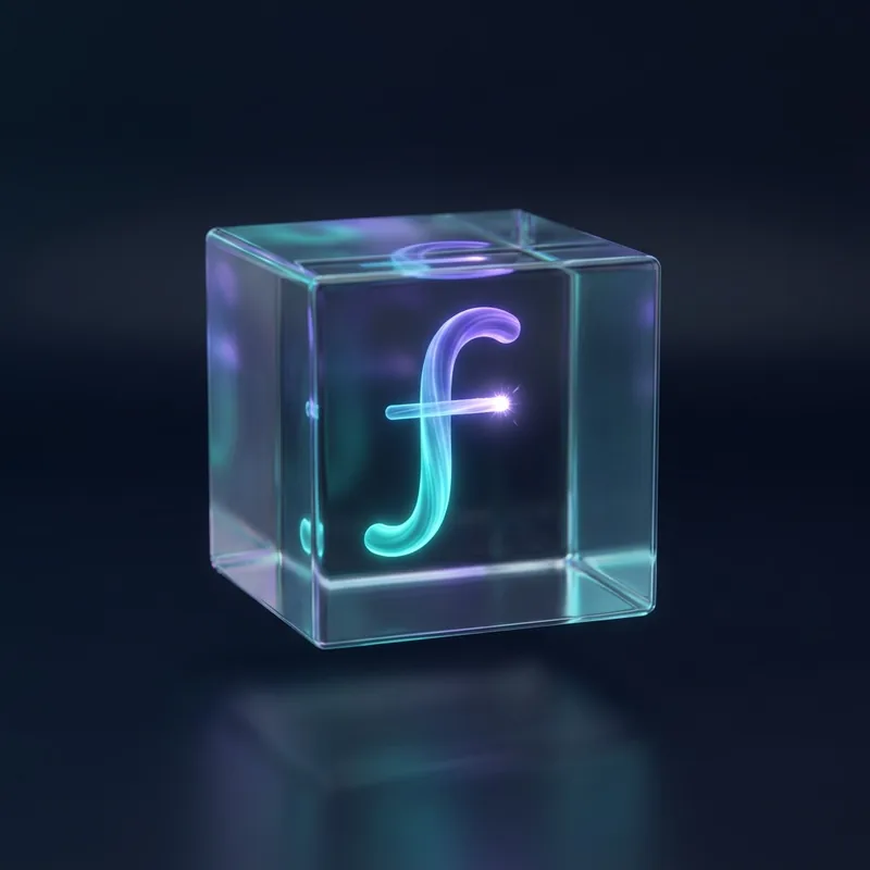 Glass cube with the Finanly mark sealed inside